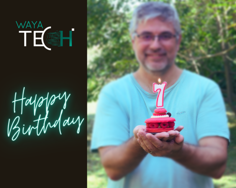 Hervé millet fête les 7 ans de Waya Tech